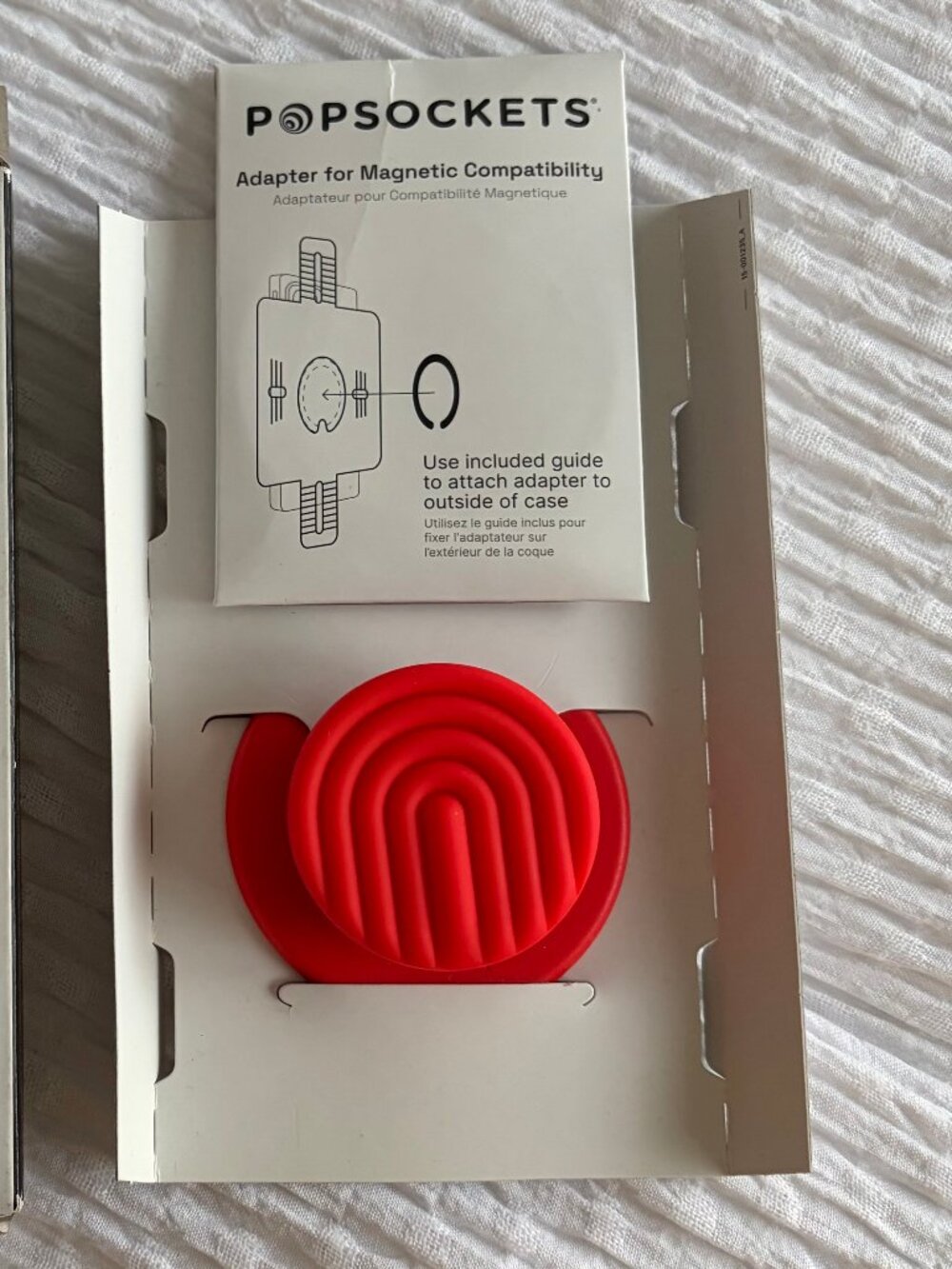 PopSockets Magnetic Phone Grip with MagSafe, Magnetic Adapter Ring, New in Box
